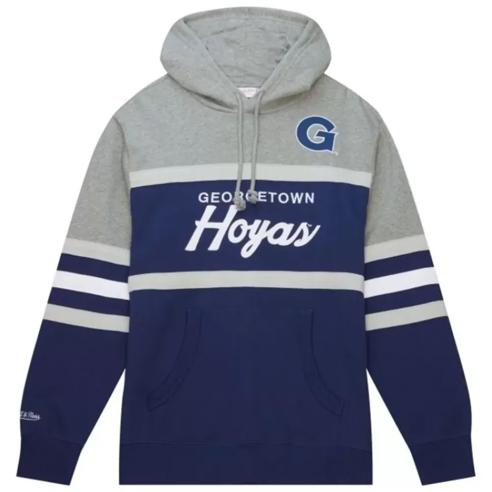 Apparel Mitchell & Ness Hoodies & Sweatshirts-Head Coach Hoodie Georgetown University