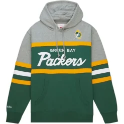Apparel Mitchell & Ness Hoodies & Sweatshirts-Head Coach Hoodie Green Bay Packers