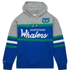 Apparel Mitchell & Ness Hoodies & Sweatshirts-Head Coach Hoodie Hartford Whalers