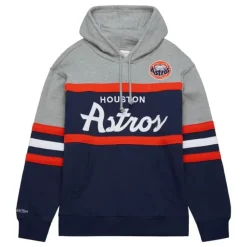 Apparel Mitchell & Ness Hoodies & Sweatshirts-Head Coach Hoodie Houston Astros