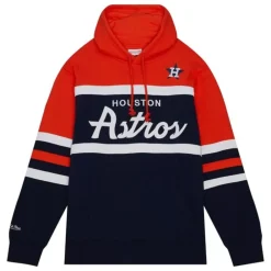 Apparel Mitchell & Ness Hoodies & Sweatshirts-Head Coach Hoodie Houston Astros