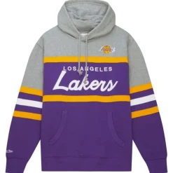Apparel Mitchell & Ness Hoodies & Sweatshirts-Head Coach Hoodie Los Angeles Lakers