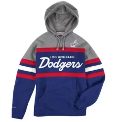 Apparel Mitchell & Ness Hoodies & Sweatshirts-Head Coach Hoodie Los Angeles Dodgers