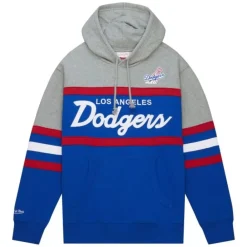 Apparel Mitchell & Ness Hoodies & Sweatshirts-Head Coach Hoodie Los Angeles Dodgers