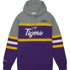 Apparel Mitchell & Ness Hoodies & Sweatshirts-Head Coach Hoodie Louisiana State University