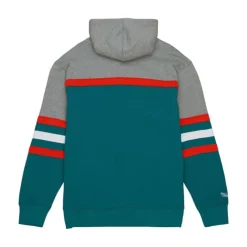 Apparel Mitchell & Ness Hoodies & Sweatshirts-Head Coach Hoodie Miami Dolphins