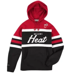 Apparel Mitchell & Ness Hoodies & Sweatshirts-Head Coach Hoodie Miami Heat