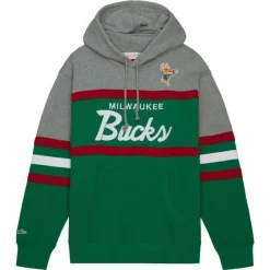 Apparel Mitchell & Ness Hoodies & Sweatshirts-Head Coach Hoodie Milwaukee Bucks