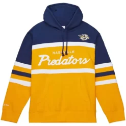 Apparel Mitchell & Ness Hoodies & Sweatshirts-Head Coach Hoodie Nashville Predators