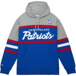 Apparel Mitchell & Ness Hoodies & Sweatshirts-Head Coach Hoodie New England Patriots