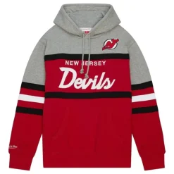 Apparel Mitchell & Ness Hoodies & Sweatshirts-Head Coach Hoodie New Jersey Devils