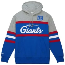 Apparel Mitchell & Ness Hoodies & Sweatshirts-Head Coach Hoodie New York Giants