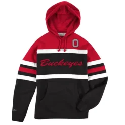 Apparel Mitchell & Ness Hoodies & Sweatshirts-Head Coach Hoodie Ohio State