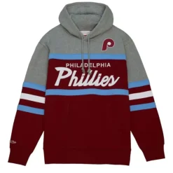 Apparel Mitchell & Ness Hoodies & Sweatshirts-Head Coach Hoodie Philadelphia Phillies