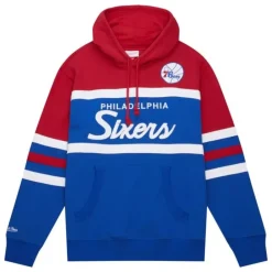 Apparel Mitchell & Ness Hoodies & Sweatshirts-Head Coach Hoodie Philadelphia 76Ers