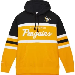 Apparel Mitchell & Ness Hoodies & Sweatshirts-Head Coach Hoodie Pittsburgh Penguins