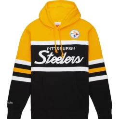 Apparel Mitchell & Ness Hoodies & Sweatshirts-Head Coach Hoodie Pittsburgh Steelers