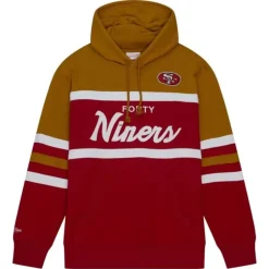 Apparel Mitchell & Ness Hoodies & Sweatshirts-Head Coach Hoodie San Francisco 49Ers