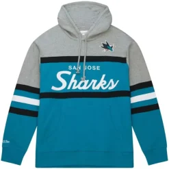 Apparel Mitchell & Ness Hoodies & Sweatshirts-Head Coach Hoodie San Jose Sharks