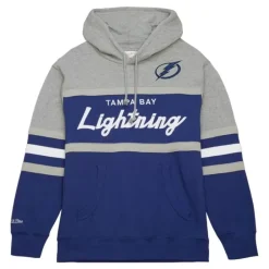 Apparel Mitchell & Ness Hoodies & Sweatshirts-Head Coach Hoodie Tampa Bay Lightning