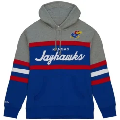 Apparel Mitchell & Ness Hoodies & Sweatshirts-Head Coach Hoodie University Of Kansas