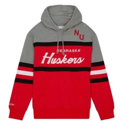 Apparel Mitchell & Ness Hoodies & Sweatshirts-Head Coach Hoodie University Of Nebraska - Lincoln