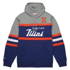 Apparel Mitchell & Ness Hoodies & Sweatshirts-Head Coach Hoodie University Of Illinois U-C