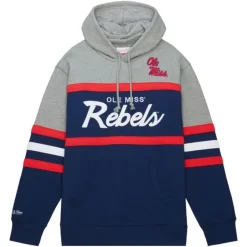 Apparel Mitchell & Ness Hoodies & Sweatshirts-Head Coach Hoodie University Of Mississippi
