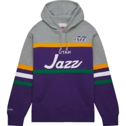 Apparel Mitchell & Ness Hoodies & Sweatshirts-Head Coach Hoodie Utah Jazz