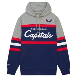 Apparel Mitchell & Ness Hoodies & Sweatshirts-Head Coach Hoodie Washington Capitals