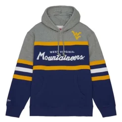 Apparel Mitchell & Ness Hoodies & Sweatshirts-Head Coach Hoodie West Virginia University