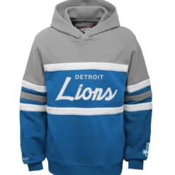 Apparel Mitchell & Ness Big Kids-Head Coach Hoody Detroit Lions