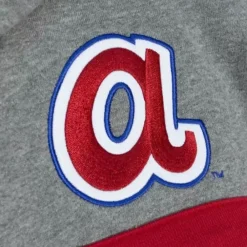 Apparel Mitchell & Ness Hoodies & Sweatshirts-Headcoach Hoody Atlanta Braves
