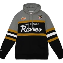Apparel Mitchell & Ness Hoodies & Sweatshirts-Headcoach Hoody Baltimore Ravens