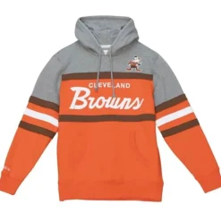 Apparel Mitchell & Ness Hoodies & Sweatshirts-Headcoach Hoody Cleveland Browns