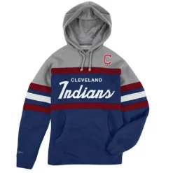 Apparel Mitchell & Ness Hoodies & Sweatshirts-Headcoach Hoody Cleveland Indians