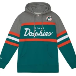 Apparel Mitchell & Ness Hoodies & Sweatshirts-Headcoach Hoody Miami Dolphins