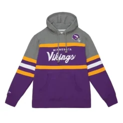 Apparel Mitchell & Ness Hoodies & Sweatshirts-Headcoach Hoody Minnesota Vikings