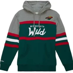 Apparel Mitchell & Ness Hoodies & Sweatshirts-Headcoach Hoody Minnesota Wild