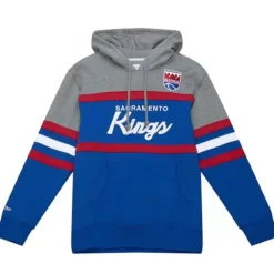 Apparel Mitchell & Ness Hoodies & Sweatshirts-Headcoach Hoody Sacramento Kings