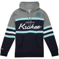 Apparel Mitchell & Ness Hoodies & Sweatshirts-Headcoach Hoody Seattle Kraken