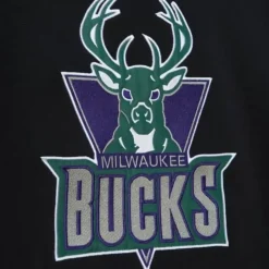 Apparel Mitchell & Ness Hoodies & Sweatshirts-Heavyweight Fleece Hoodie Milwaukee Bucks