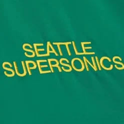 Apparel Mitchell & Ness Jackets & Outerwear-Heavyweight Satin Jacket Seattle Supersonics