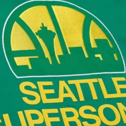 Apparel Mitchell & Ness Jackets & Outerwear-Heavyweight Satin Jacket Seattle Supersonics