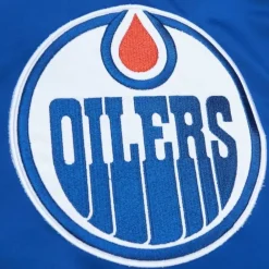 Apparel Mitchell & Ness Jackets & Outerwear-Heavyweight Satin Jacket Edmonton Oilers