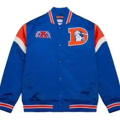 Apparel Mitchell & Ness Jackets & Outerwear-Heavyweight Satin Jacket Denver Broncos