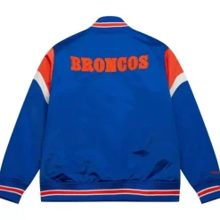 Apparel Mitchell & Ness Jackets & Outerwear-Heavyweight Satin Jacket Denver Broncos