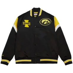 Apparel Mitchell & Ness Jackets & Outerwear-Heavyweight Satin Jacket University Of Iowa