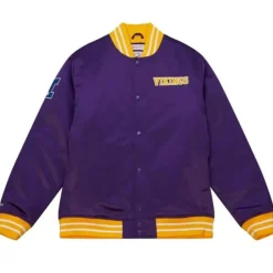 Apparel Mitchell & Ness Jackets & Outerwear-Heavyweight Satin Jacket Minnesota Vikings