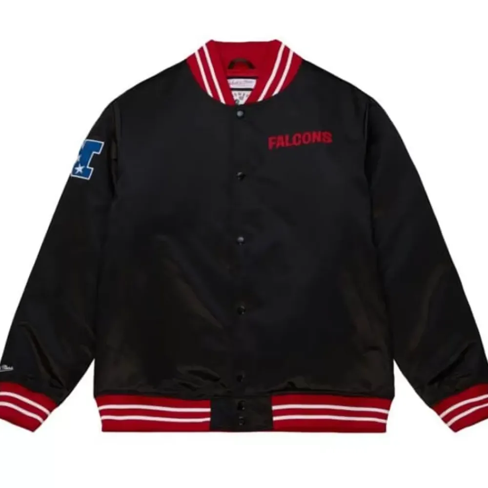 Apparel Mitchell & Ness Jackets & Outerwear-Heavyweight Satin Jacket Atlanta Falcons